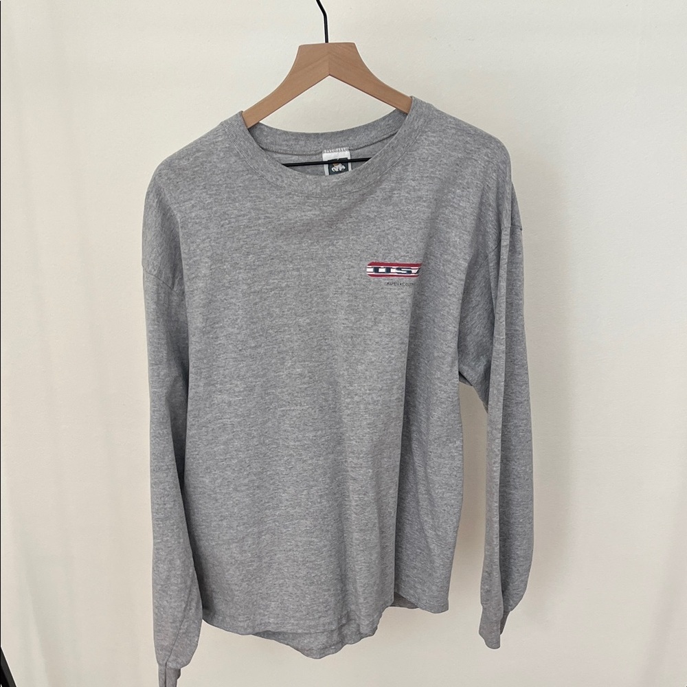 Vintage USA Snowboarding Long Sleeve, Aspen Colorado Gray Longsleeve